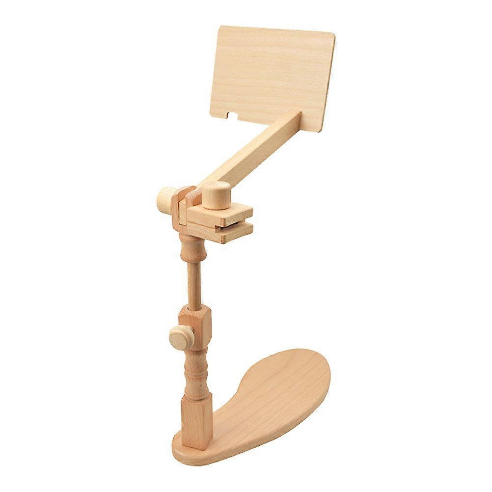 Adjustable Embroidery Stand Desktop Embroidery Rack 360 Degree Rotation Wooden Craft Holder For Home Use 1Set