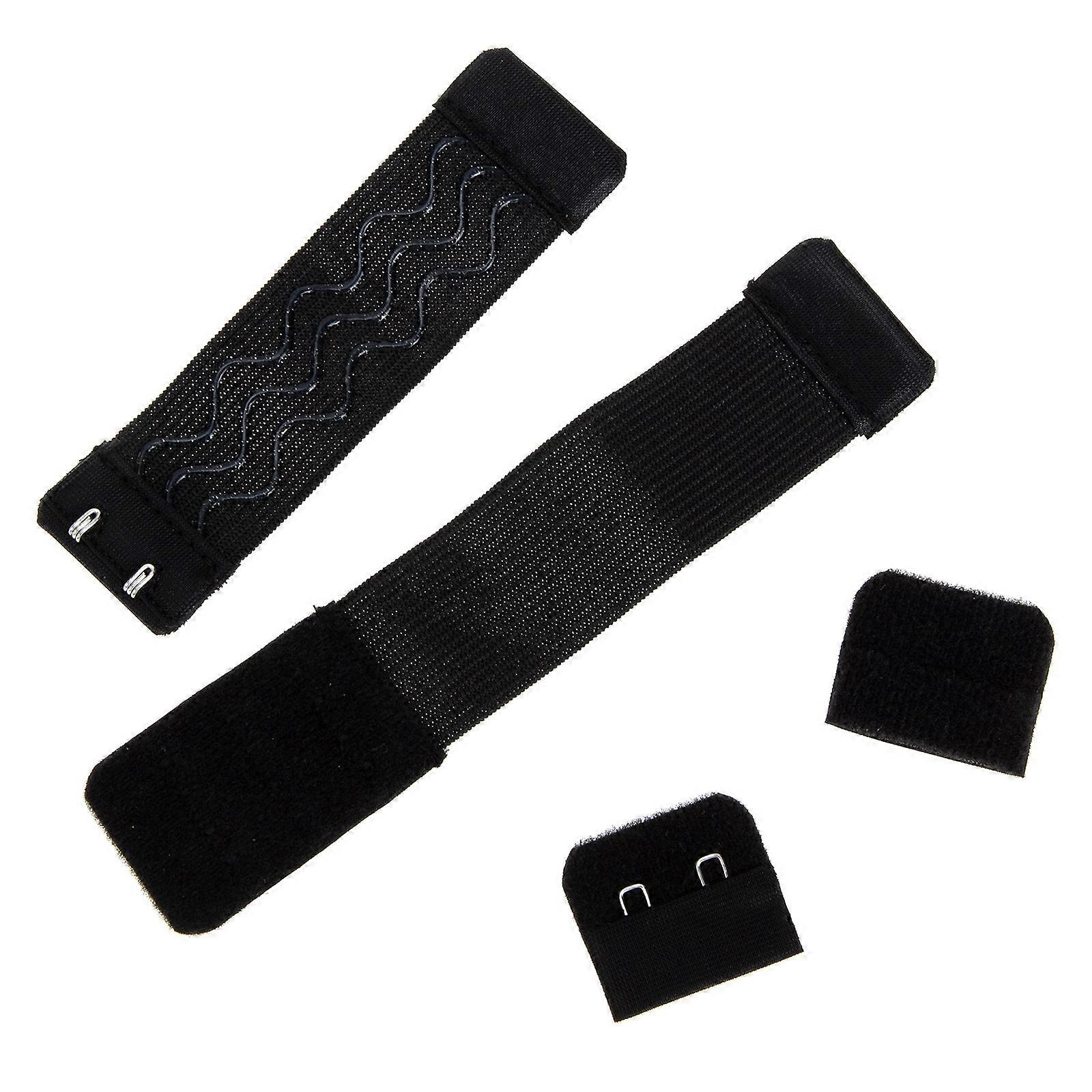 4pcs Extension Buckles Elastic Wig Bands for Comfortable Fit Wigs and Bras, Stretchable Silicone Elastic Straps with Buckle for Women