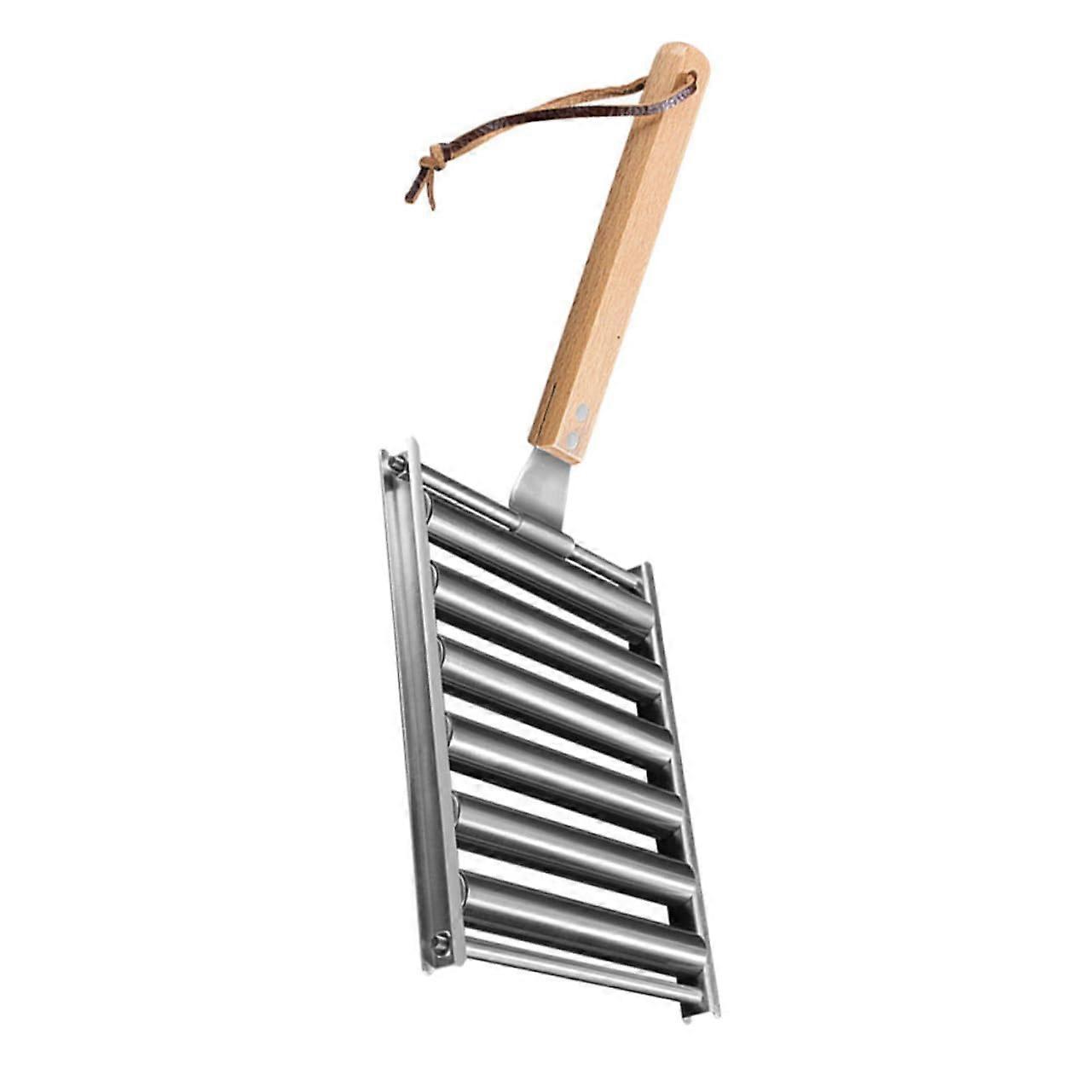 Barbecue sausage roller from grill accessories for camping and outdoor. Sturdy reusable sausage rolling rack with fine craftsmanship and safety.