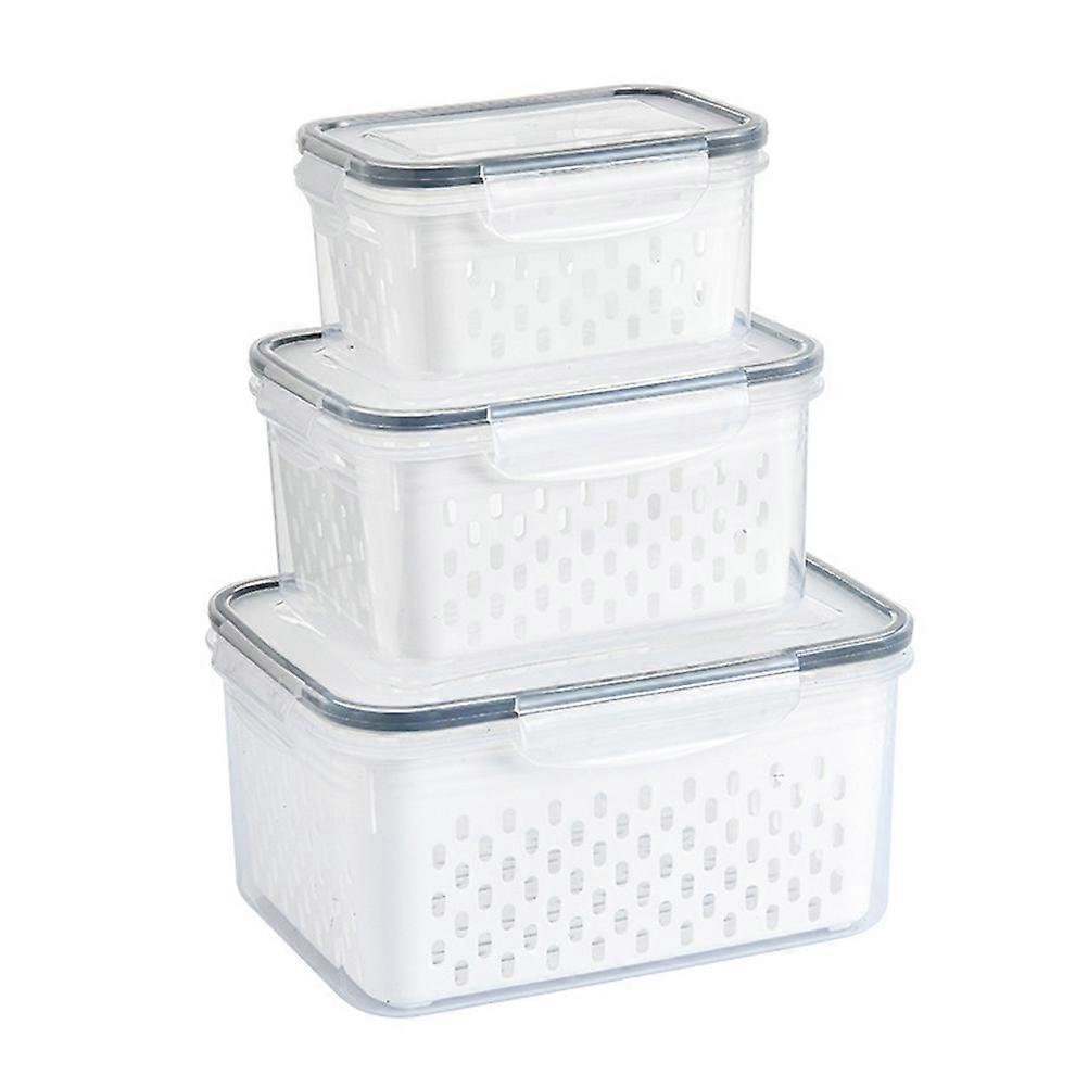 Multi Function Fridge Organizer Set For Picnic Party Dishwasher Safe Polypropylene Material 3Pcs