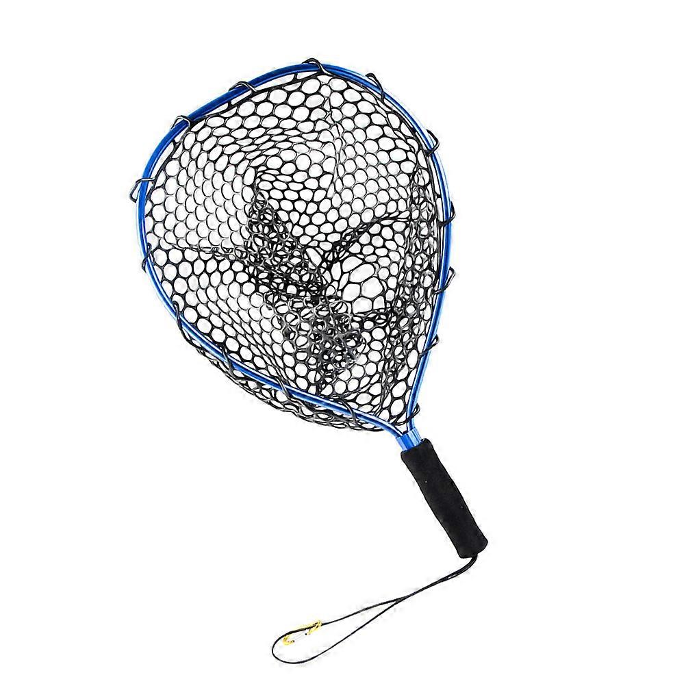 Aluminum Alloy Fishing Net with Flat Bottom, Corrosion Resistant Mesh for Trout, Bass, Crappie, Perch – Ideal for Saltwater, Freshwater, Boating, and