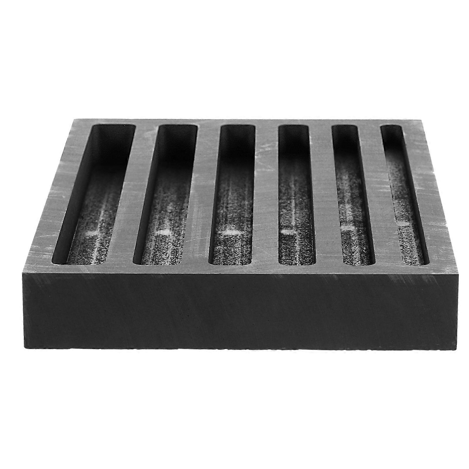 Graphite Ingot Mold for Gold and Silver Casting – Reusable High Purity Mold for Metal Melting in Labs and Schools, Simple Design for Easy Use