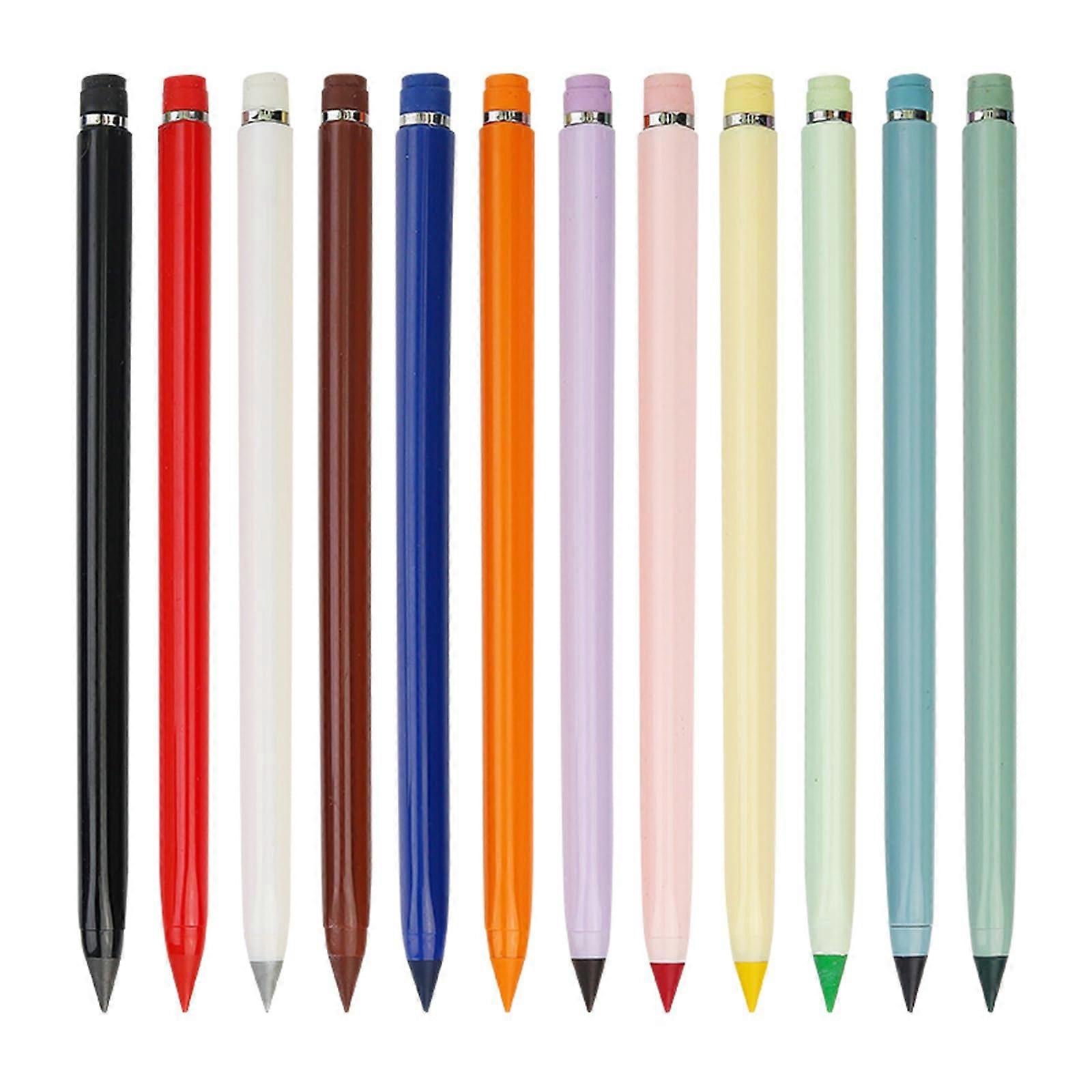 12 Erasable Colouring Pencils Set for Artists, Adults, and Beginners - Versatile Assorted Colours for Drawing and Sketching