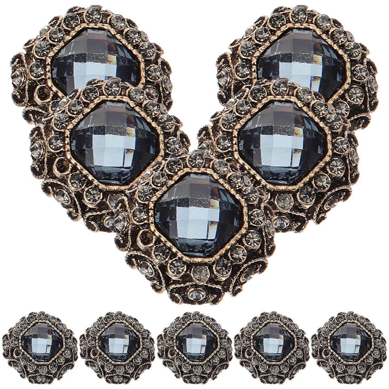 10pcs Sewing Button Rhinestone Clothing Diy Button Sewing Button Fastener Sewing Supply