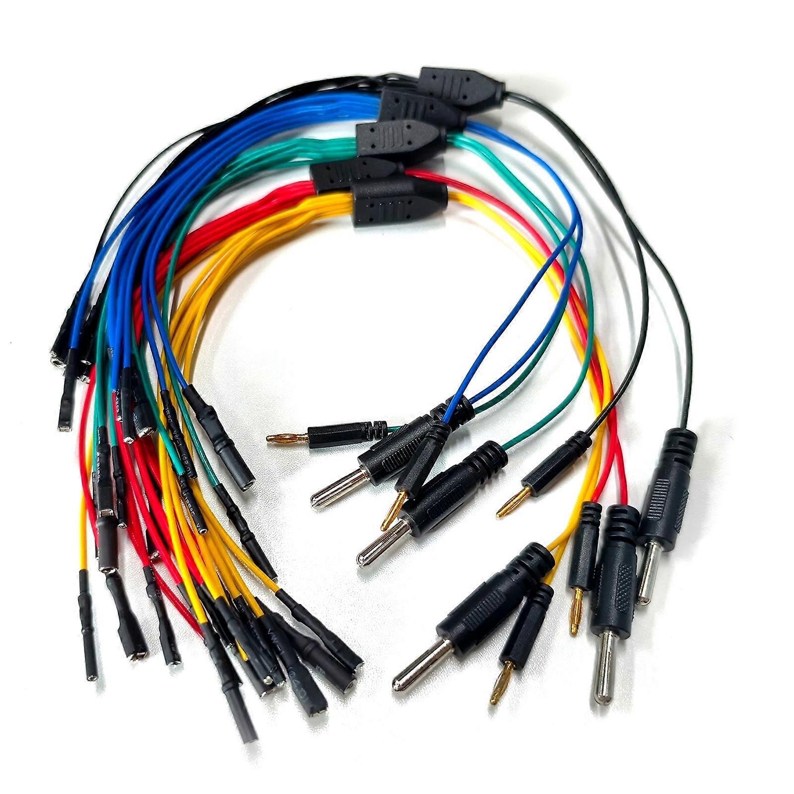 High Conductivity Jumper Cable Wiring Harness Set Diagnostic Tool for Accurate Signal Transmission and Easy Connection Multicolor