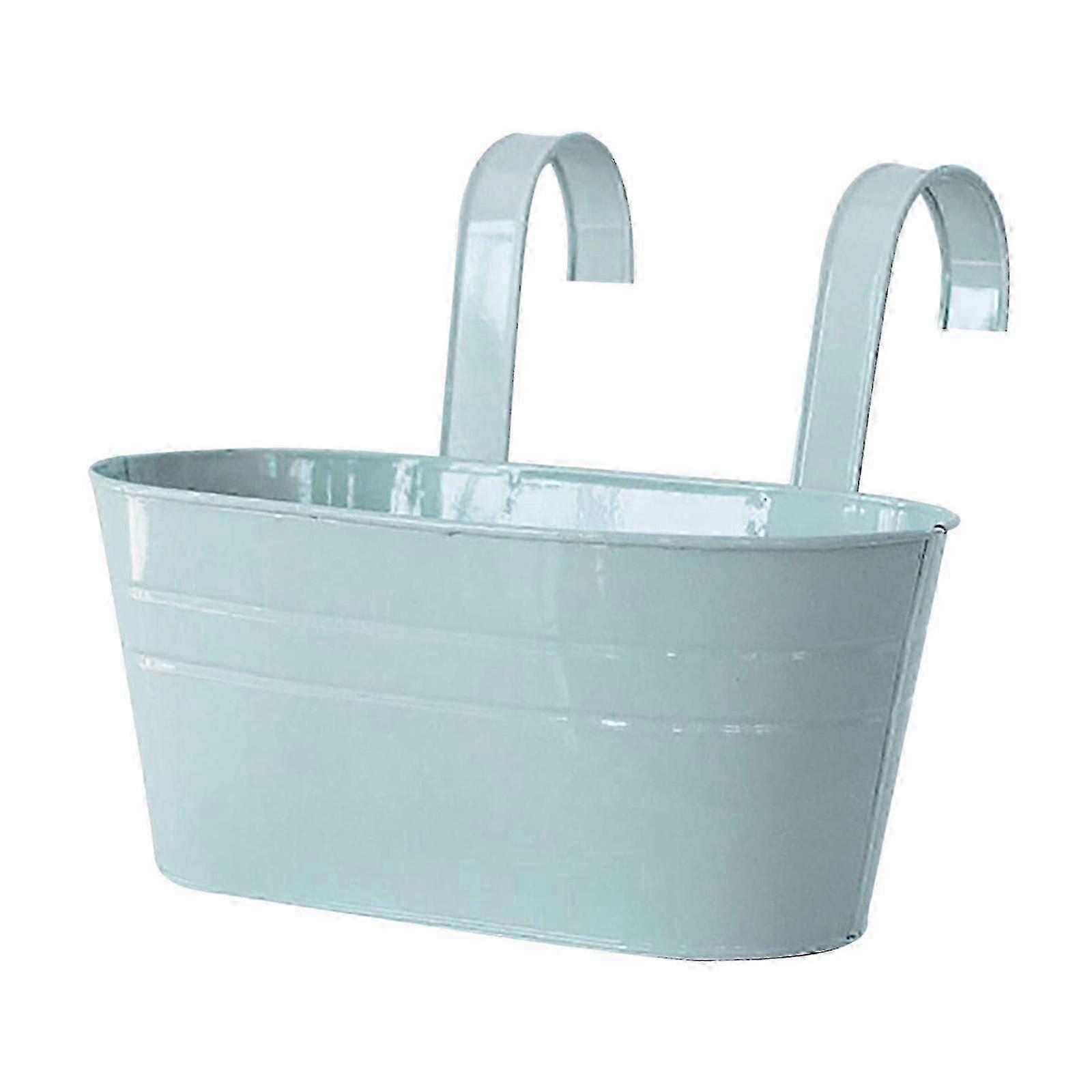 Metal Double Hooks Hanging Flower Pots Large Capacity for Balcony Planters Home Decoration Porch Rails Railing Fence