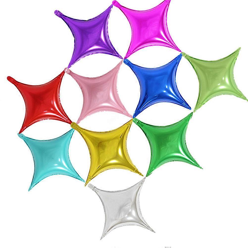 Folyo Balon Yıldız Şekilli Balonlar 25x25cm Parti Dekorasyonu 20 Adet
