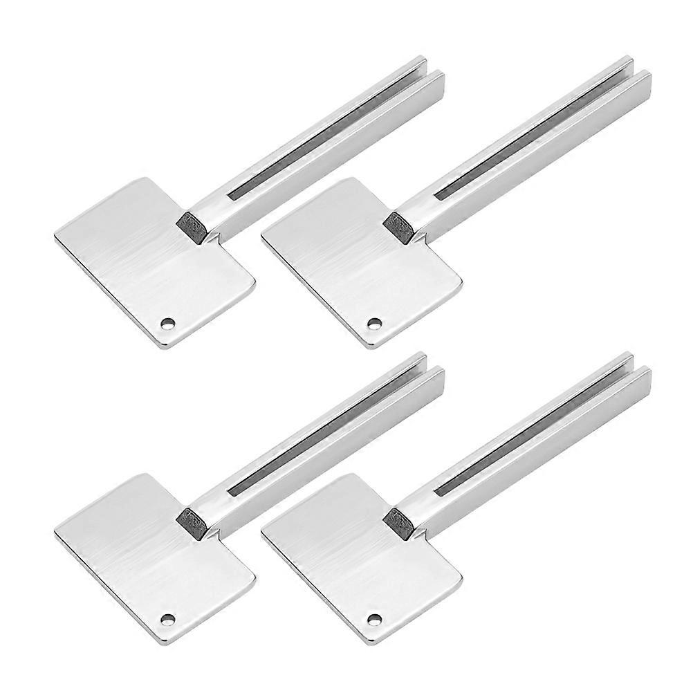 Stainless Steel Toothpaste Squeezer Tool for Accurate Dispensing 4Pcs