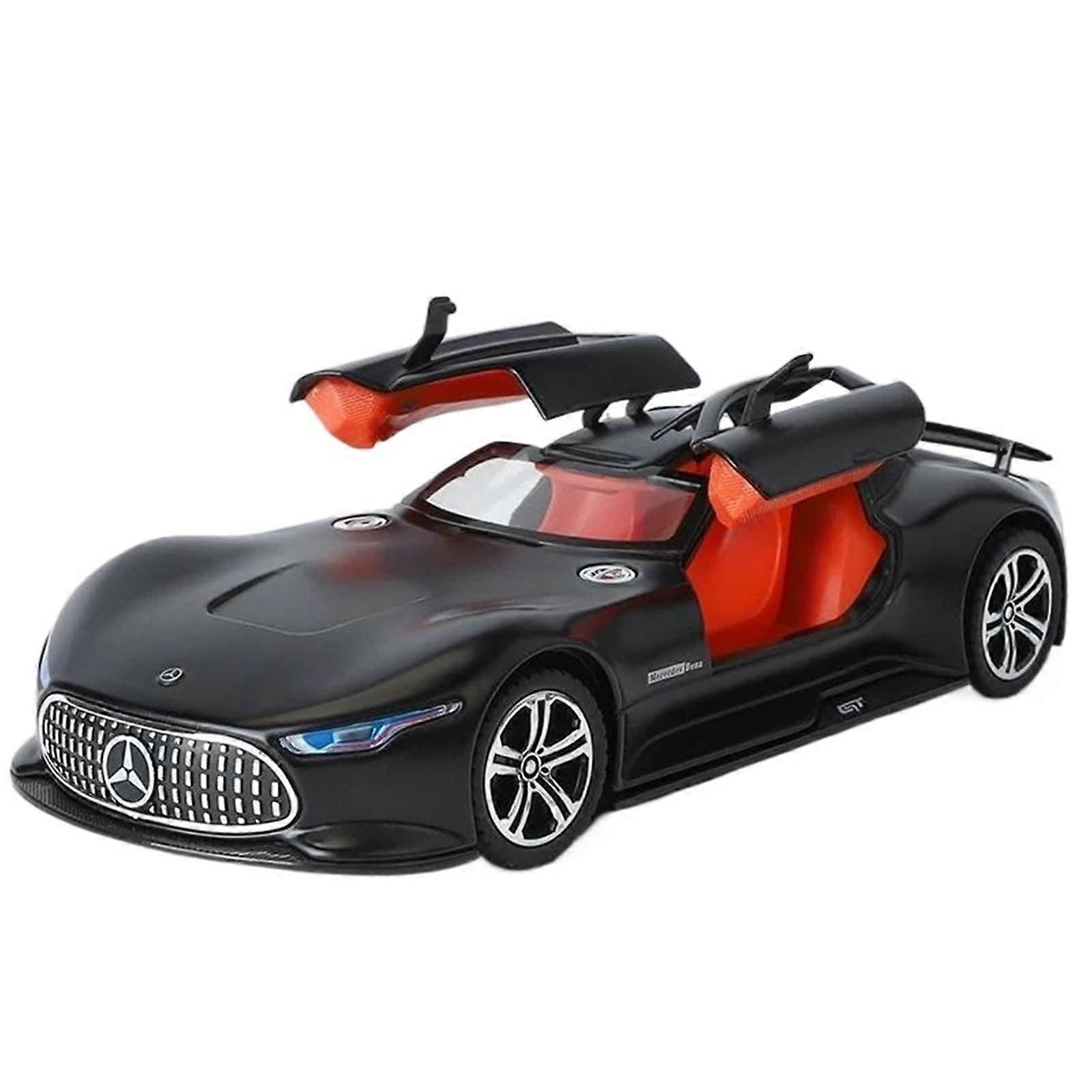 Diecast 1:24 for Benz Vision GT Alloy Sports Car Models Exquisite Vehicle Model Kits in Scale, Display Collection, Souvenirs (Matte Black)