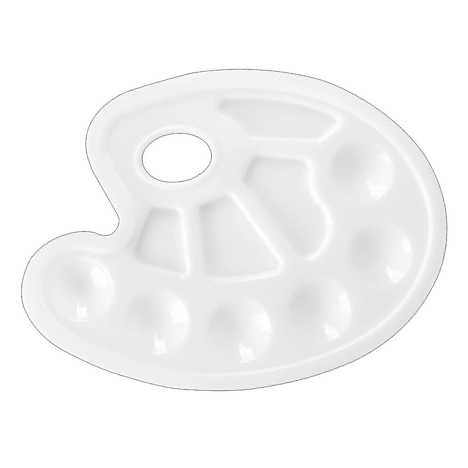 מגש צבע לוחות פלסטיק לשימוש חוזר עבור אקריליק שמן צבע מלאכת אקוורל