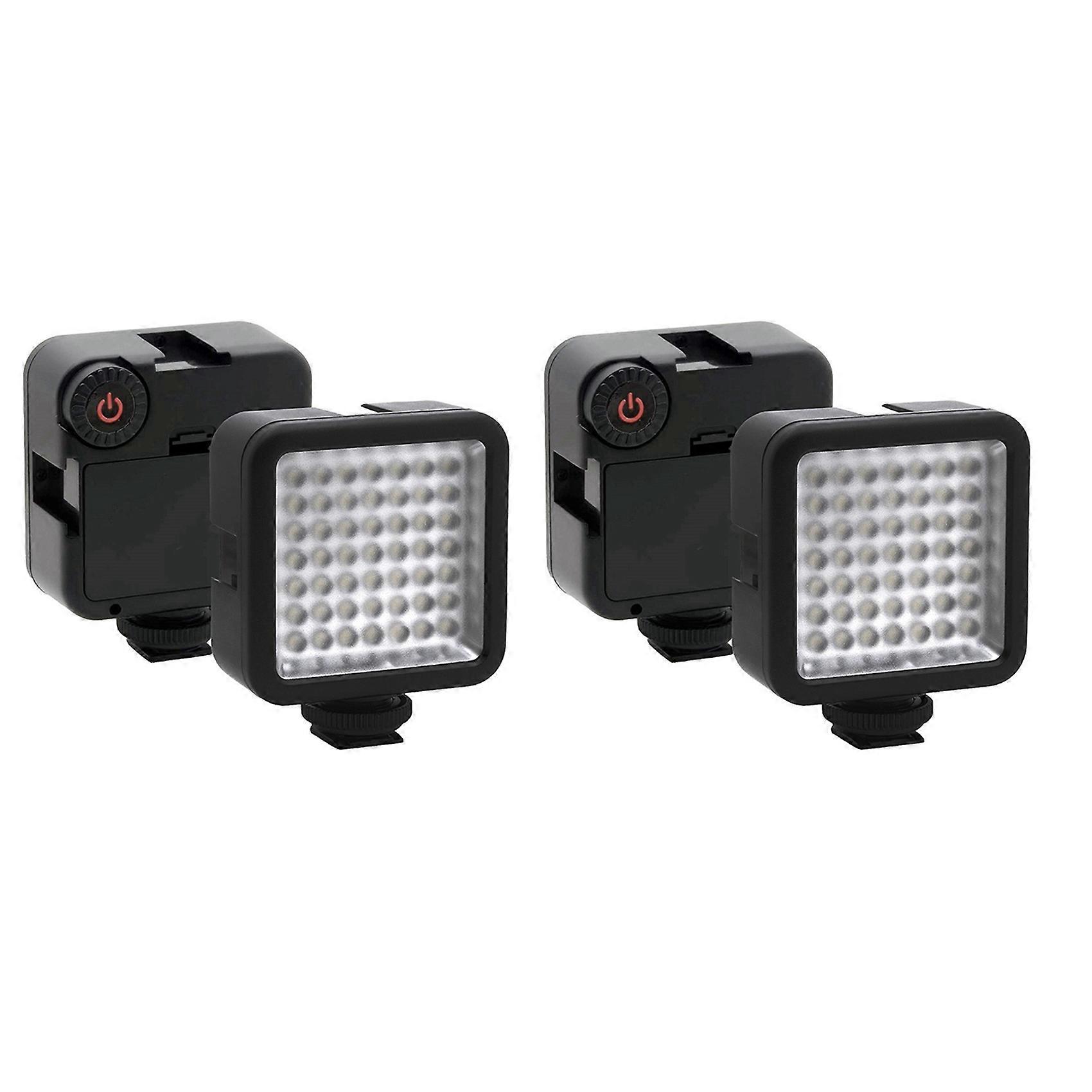2X Bright LED Video Light 49 LED Camera Lighting Dimmable Portable Camera Light Panel for ,,