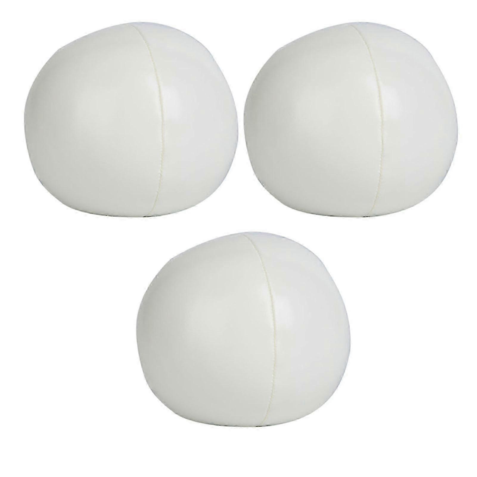 Verdant Touch Juggling Ball Set PU Juggling Balls 3 Pack, White Juggle Ball Set for Beginner & Professionals hwy