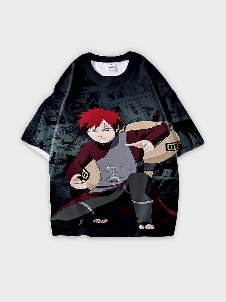 T-shirt round neck Role Pattern loose short sleeve C2146