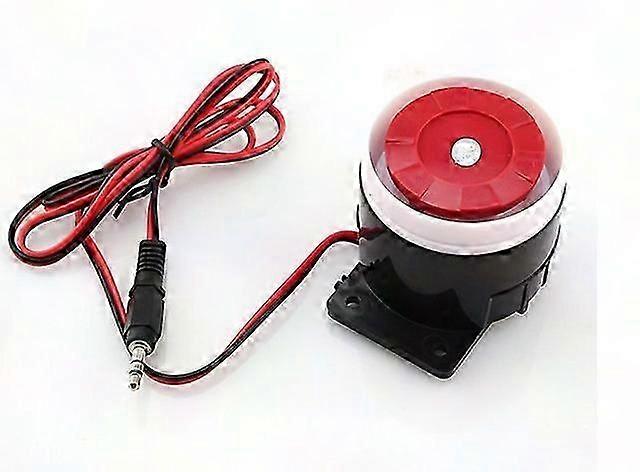 Mini Red Wire Siren Buzzer Alarm System 120dB for Home Security DC 12V Sound Alarm