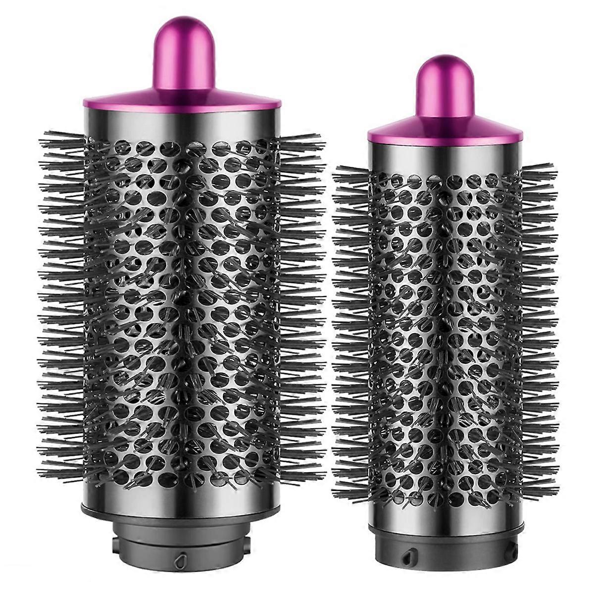 For Large & Small Round Volumizing Brush Attachment - Enhance Volume & Style Effortlessly Rose Red