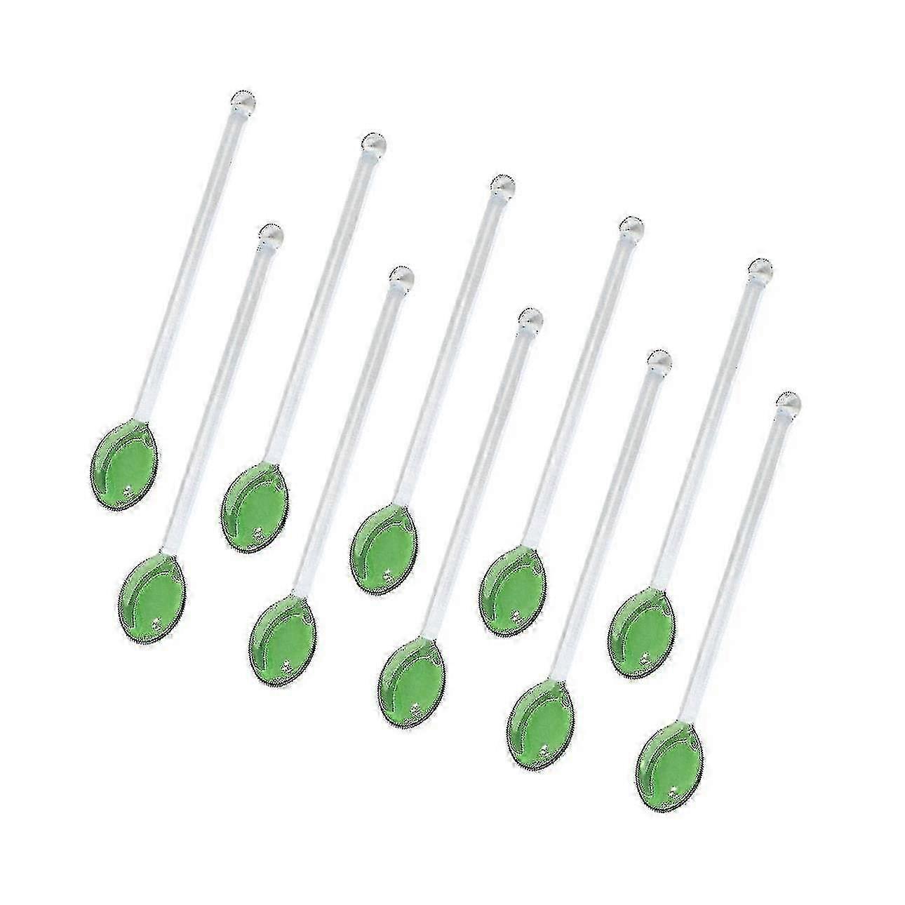 Omrörningsskedar för kaffe, tål diskmaskin 10x teskedar i glas