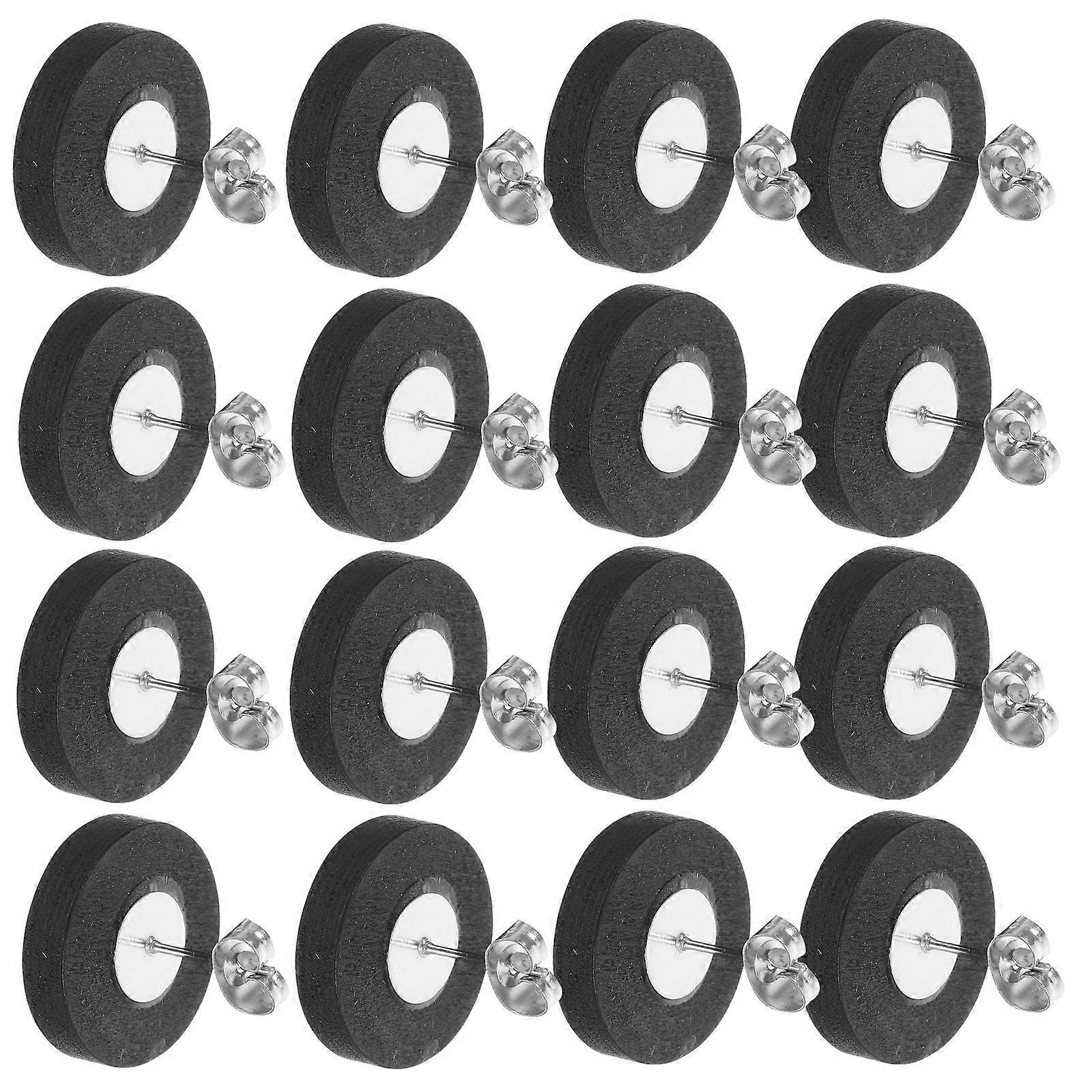 Here's a refined and professional product description based on your input:
**20pcs Wood Earring Blanks with Back Stoppers – Stainless Steel Bezel