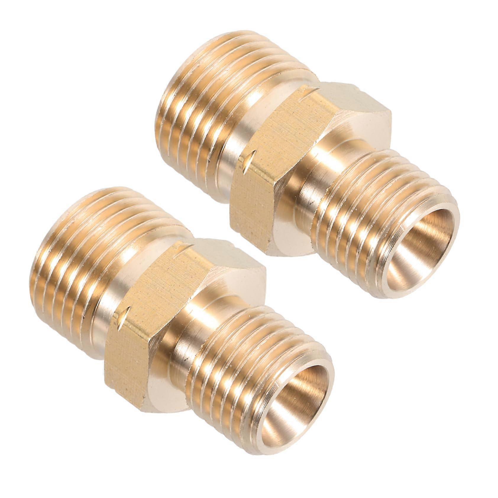 2-Piece Positive Thread Conversion Coupling for Industrial Gas Systems, Brass Material, 1/2 Inch Size