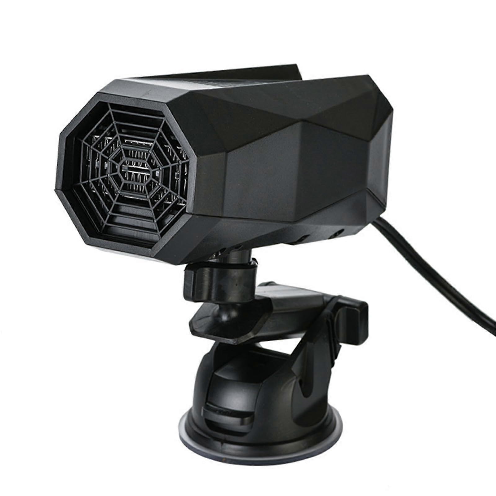 Portable 12V Car Heater, QuickHeating Defroster and Demister with 360Degree Rotation, Suction Cup Mount for Windshield
