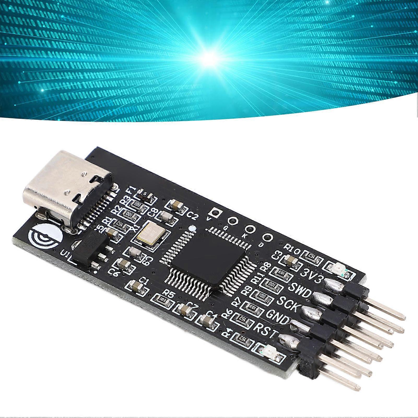 Simulation Download Burner STM32 Development Debugger SWD USB Serial Port Offline Downloader DC5V 