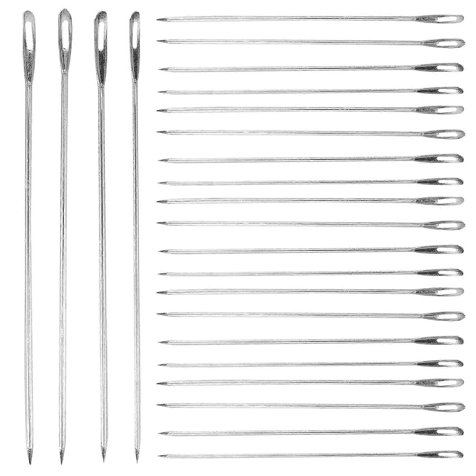 100Pcs Large Eye Needles for Multi Use Sewing Yarn Knitting