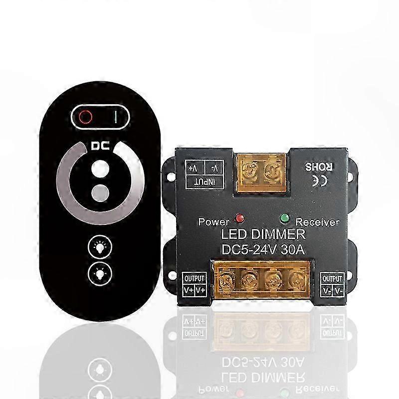 Single Color LED Dimmer Controller, 12V/24V DC, Touch Control, 30A Max Load