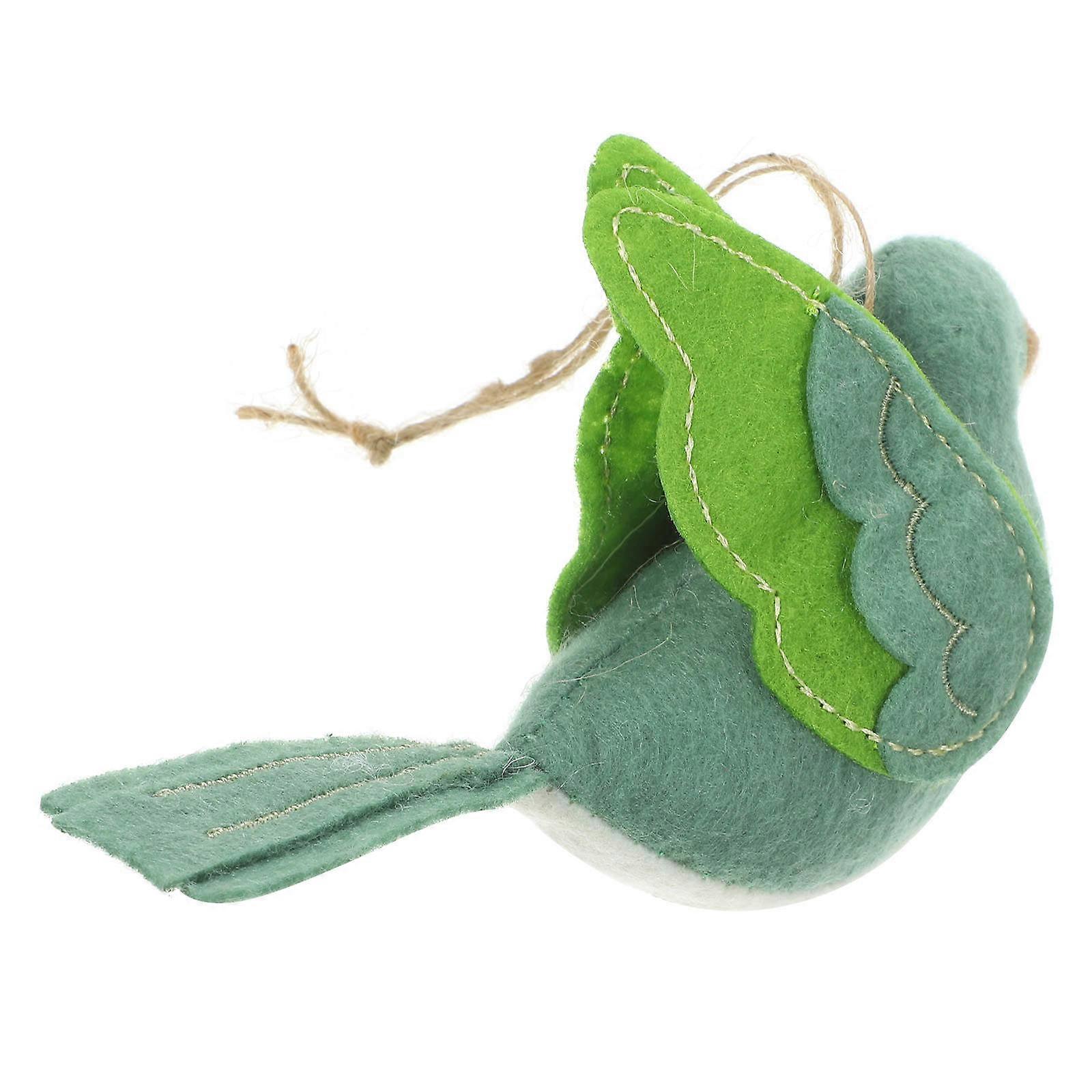 Hanging Bird Decoration Fabric Ornament Suitable For Park Garden 11X7Cm 1Set