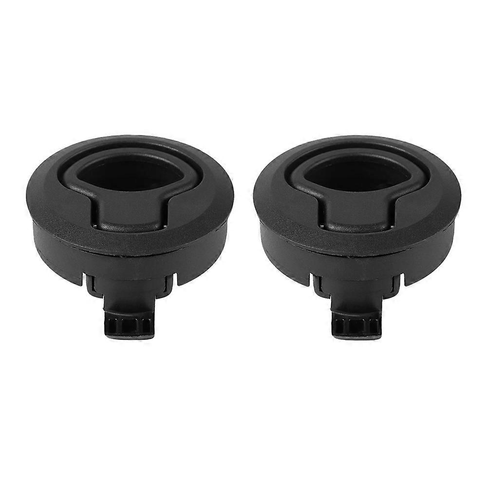 Camper Door Latch 2Pcs Practical Pull Handle Black Locking For RV Motorhome And Boat Use Conspicuous Design