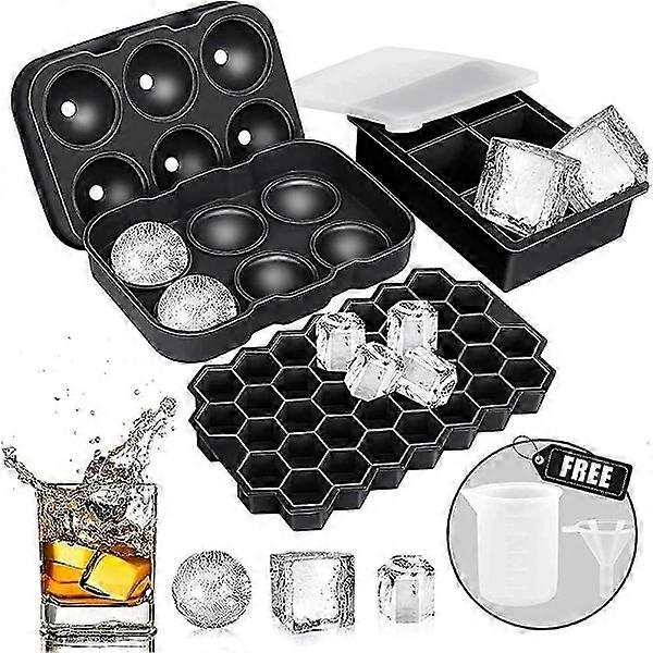 Ice Cube Tray, Ice Cube Tray, Ice Cube Tray with Lid, Silicone Ice Cube Tray - Perfet - Kitchen Essential