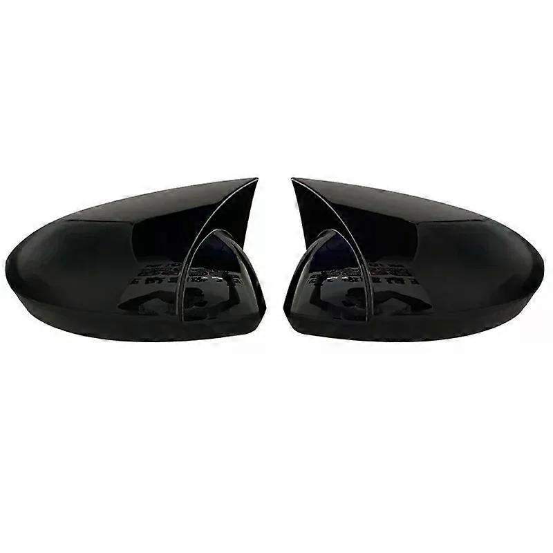Applicable Glossy Black Car Side Wing Rearview Mirror Cover Cap Shell Sticking For Renault Megane 4 MK4 2016-2020 Bat Rear View