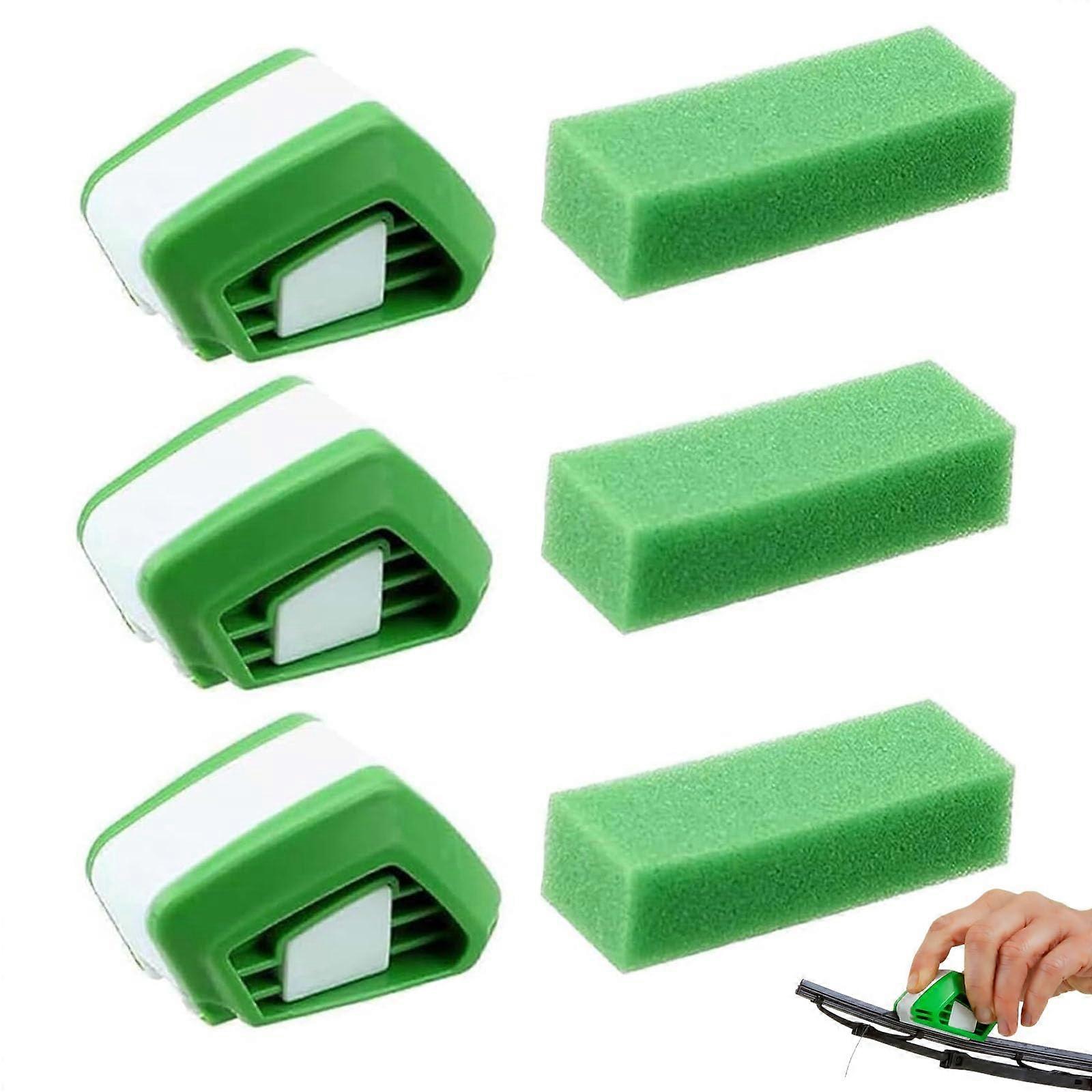 Windscreen Wipers Cutter Set with Sponges Cleaning Cloths and Sponge Wiper Puller for Clear Vision and Easy Maintenance