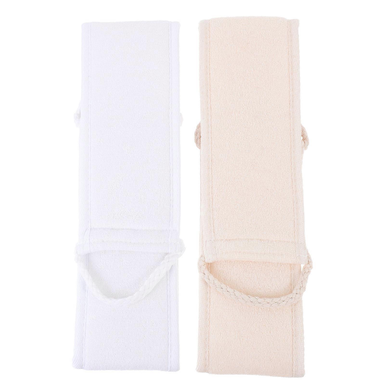 Bath Long Scrubbers 2Pcs Back Scrubbing Towels Assorted Color Designed For Bathing Human Body For Body Exfoliation