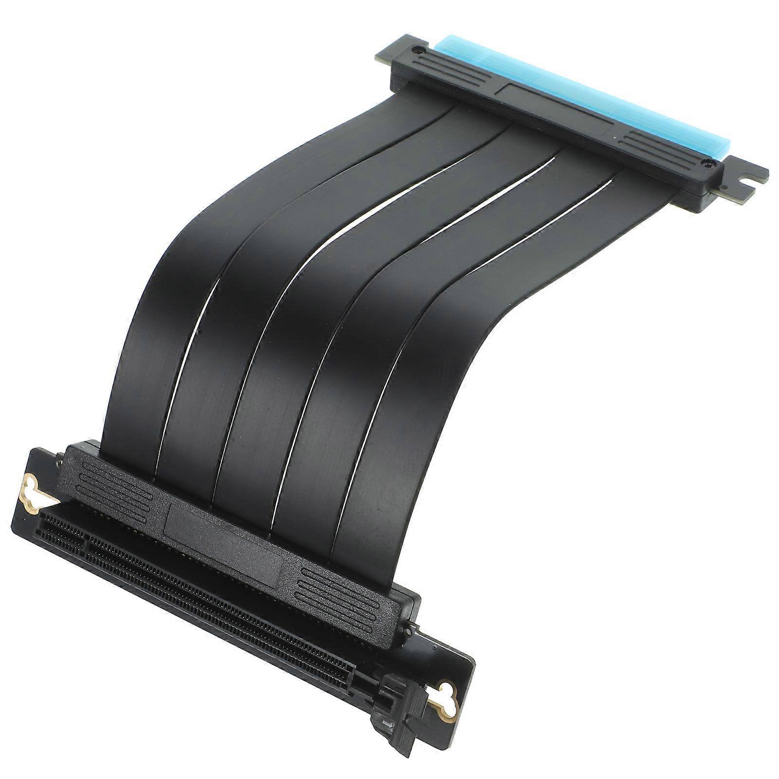 Pci Express Riser Cable For Gpu Installation With 3U Thickness And Resistance Black Color In 1Pack Quantity