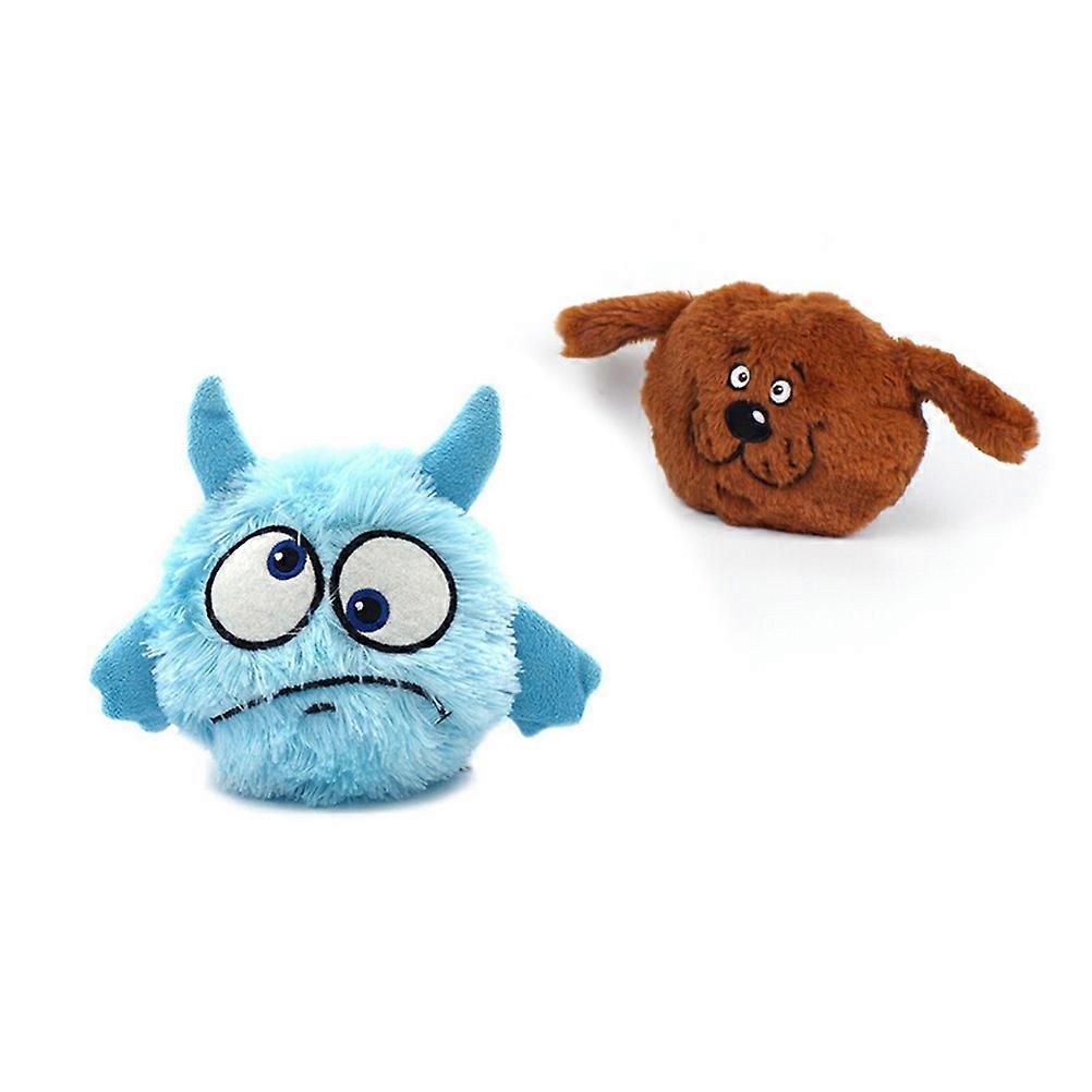 Interactive Dog Vocal Vibration Electric Toy Ball For Small And Medium Sized Dogs With Assorted Color 2Pack