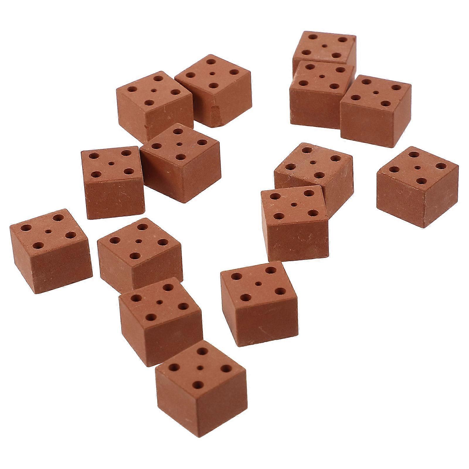 20pcs Miniature Bricks for Decorative Clay Building Models – DIY Projects, Fairy Gardens & Landscaping Accessories