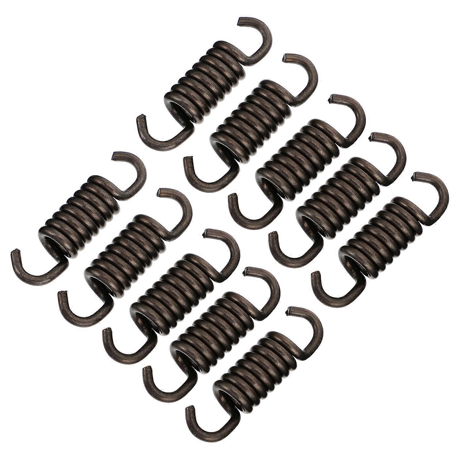 Steel Clutch Springs for Lawn Mower Accessories Durable and Efficient for Gardening Use Dark Brown 10 Pieces