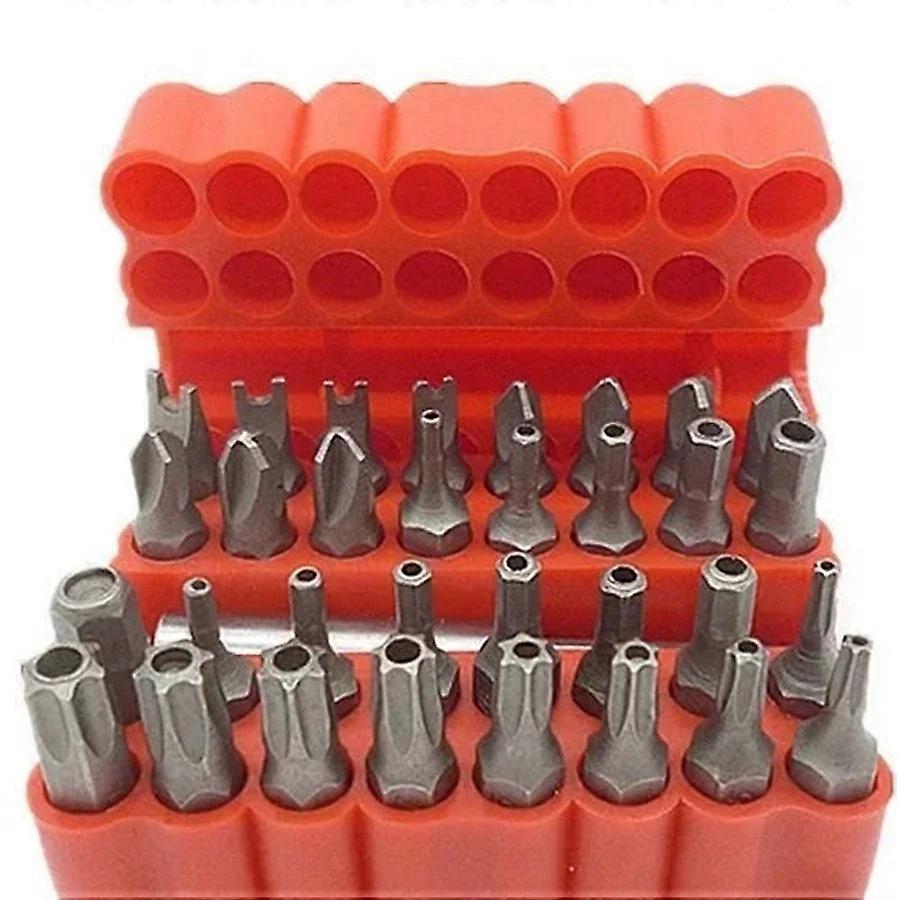 Tamper-proof Security Bit Set With Magnetic Holder (33pcs)