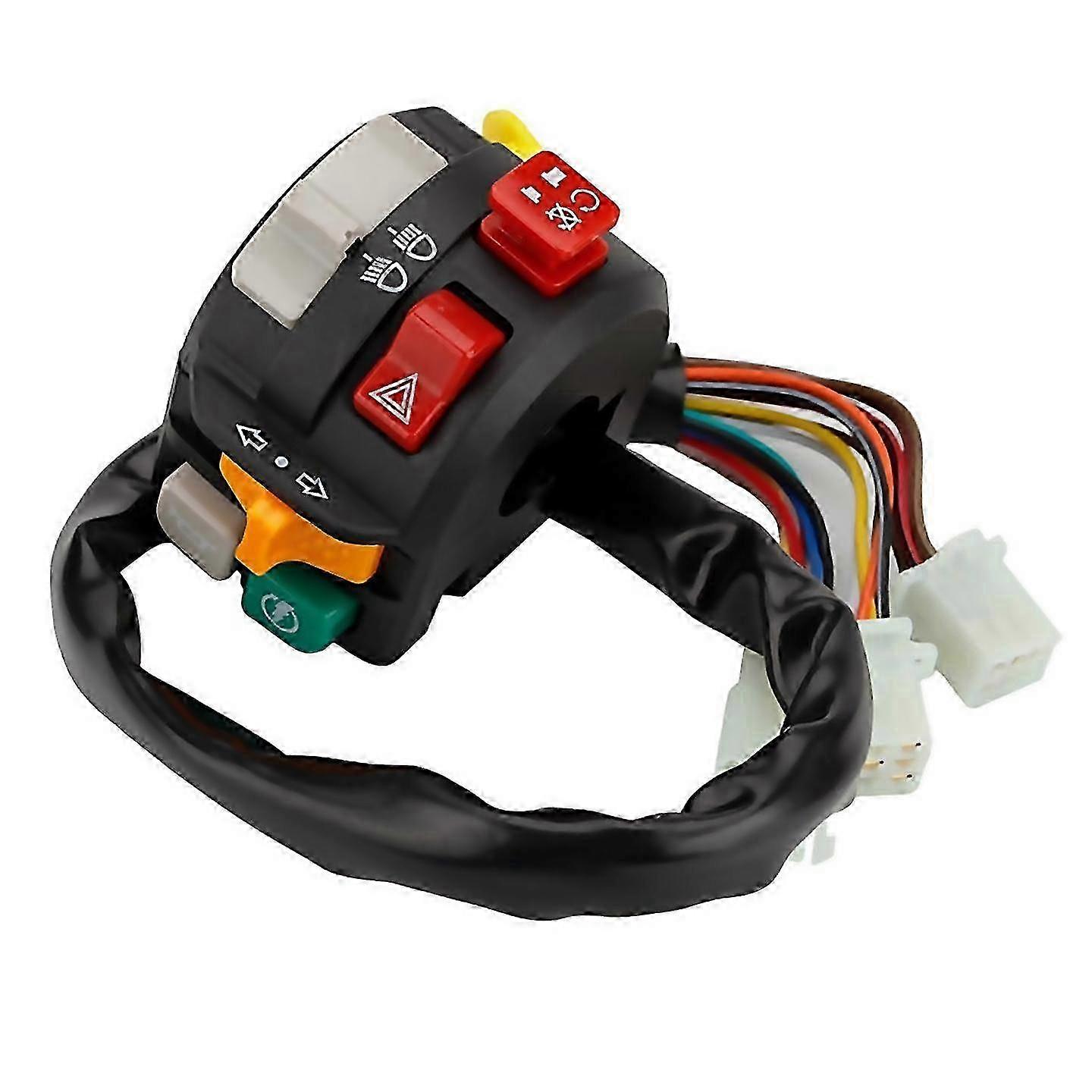 2025 Motorcycle Universal 22mm Handlebar Switch 7 Functions Handlebar
