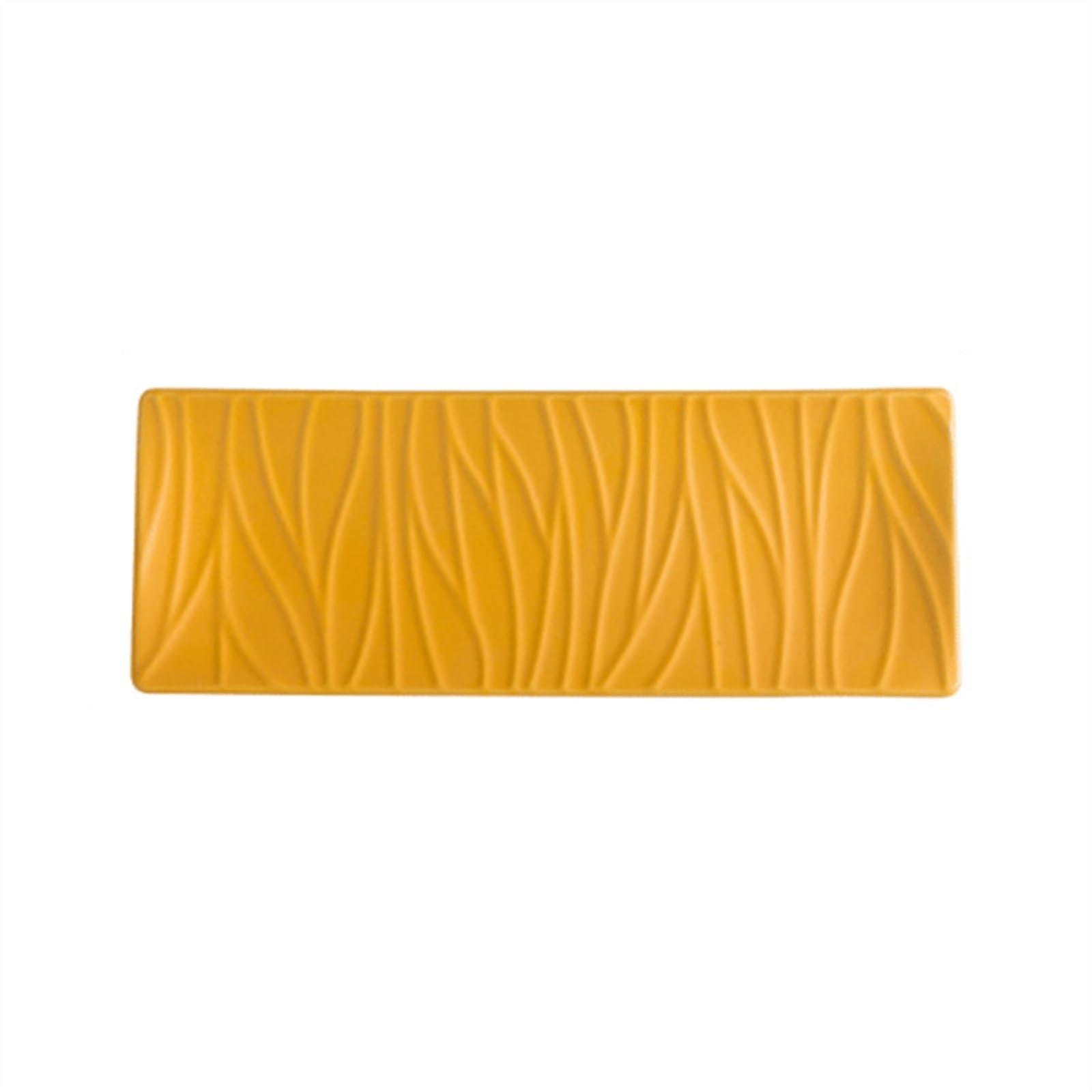 9.4 Inch Rectangular Ceramic Saucers with Tree Pattern for Serving Sushi Fruit Cake 29.2 cm D