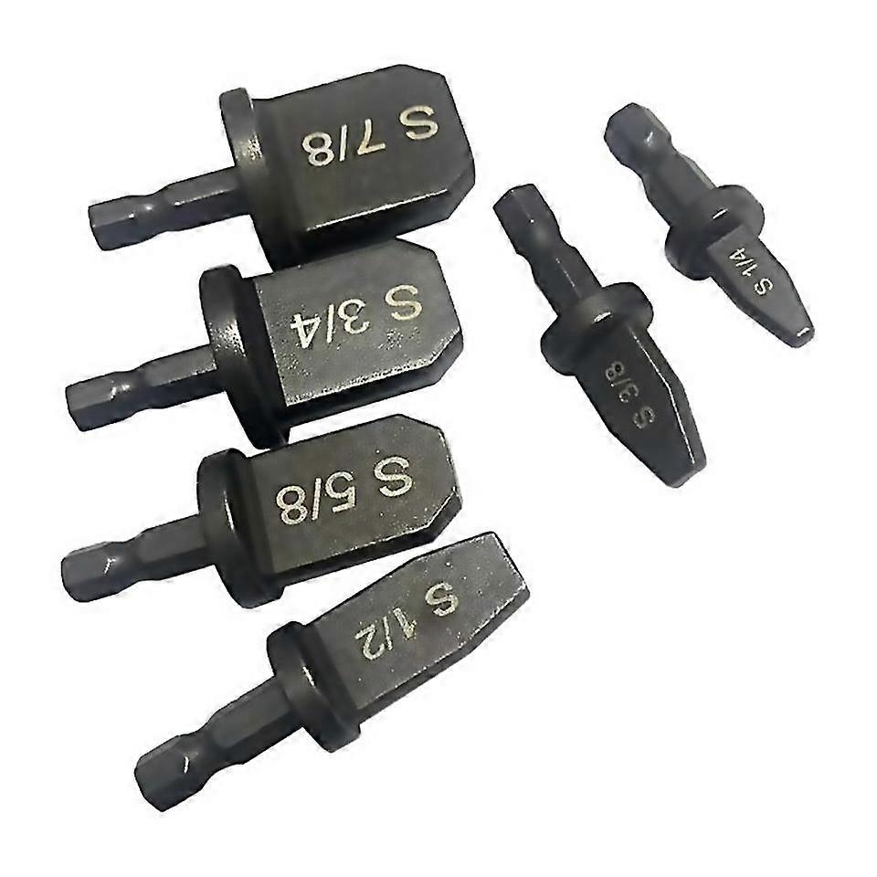 For 6 pieces of hexagonal handle tube expander reamer air conditioning copper tube flaring expander