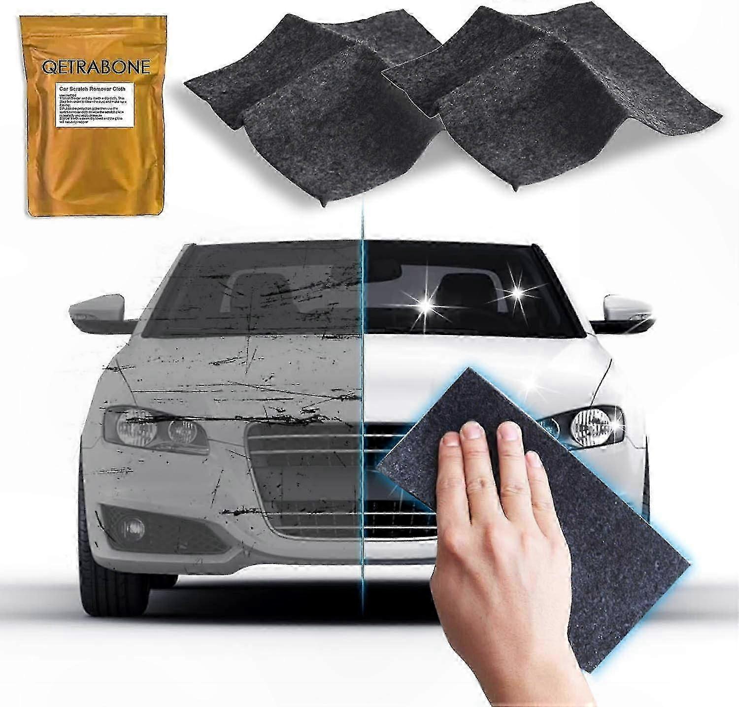 2-Pack Nano Magic Cloth for Car Scratch Repair, Multipurpose Paint Restoration Tool, Easy-to-Use Auto Detailing Solution