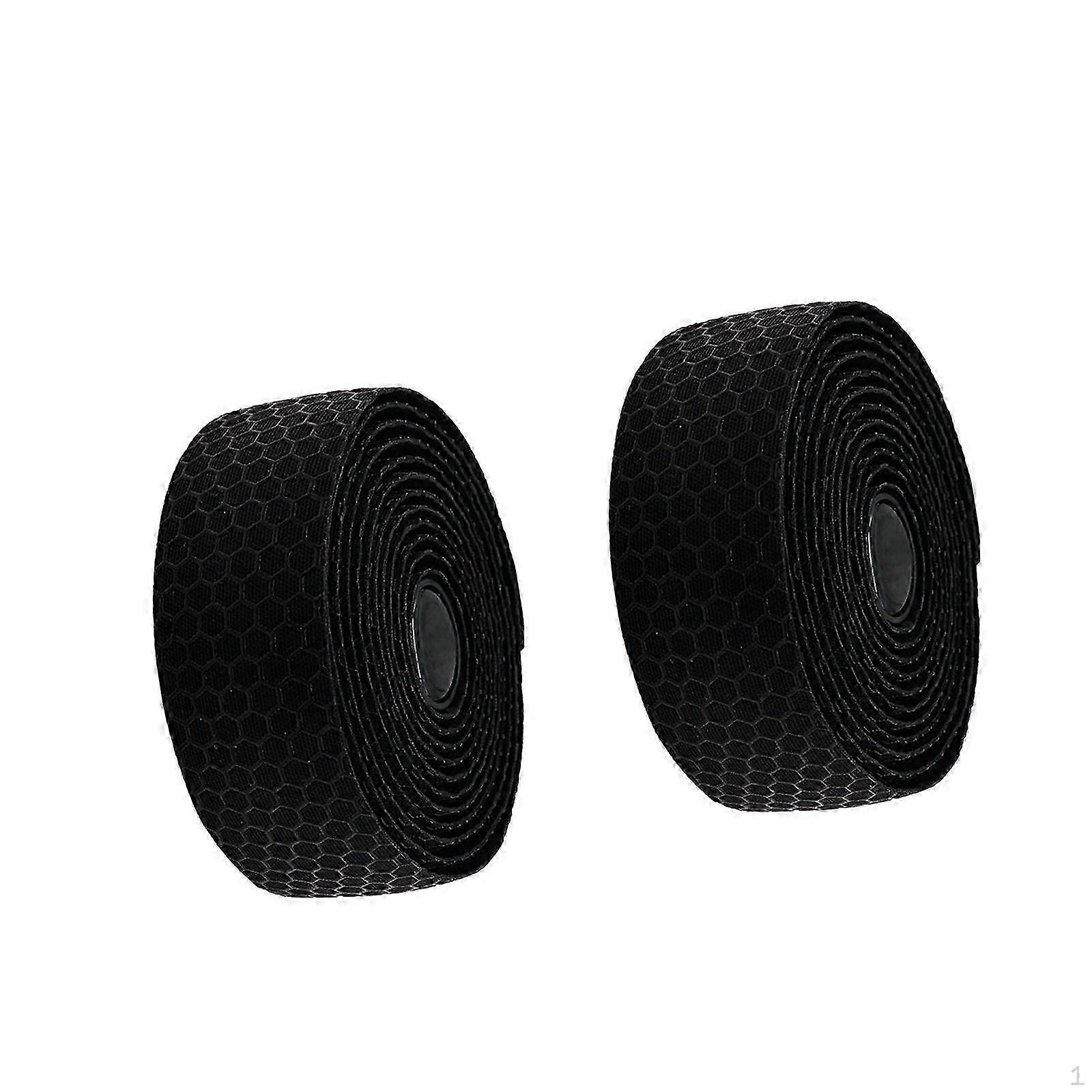 two Pieces Bike Handlebar Tape Bicycle Bar Lightweight Soft Breathable Silicone Grip