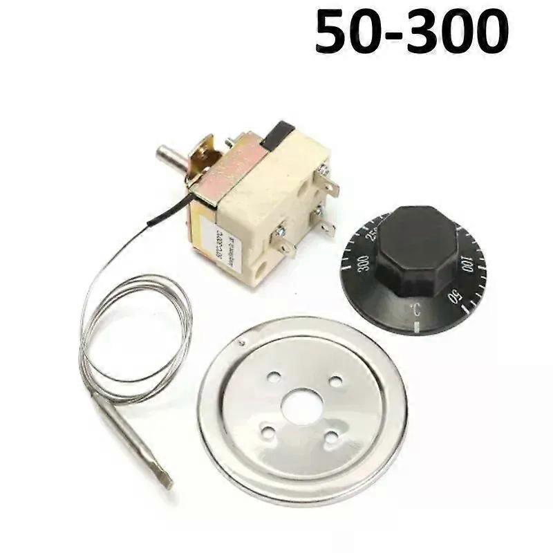 Thermostat AC 250V 16A 50-300/50-400 Degrees Celsius Knob Liquid Rising Temperature Controller NO NC for Electric Oven