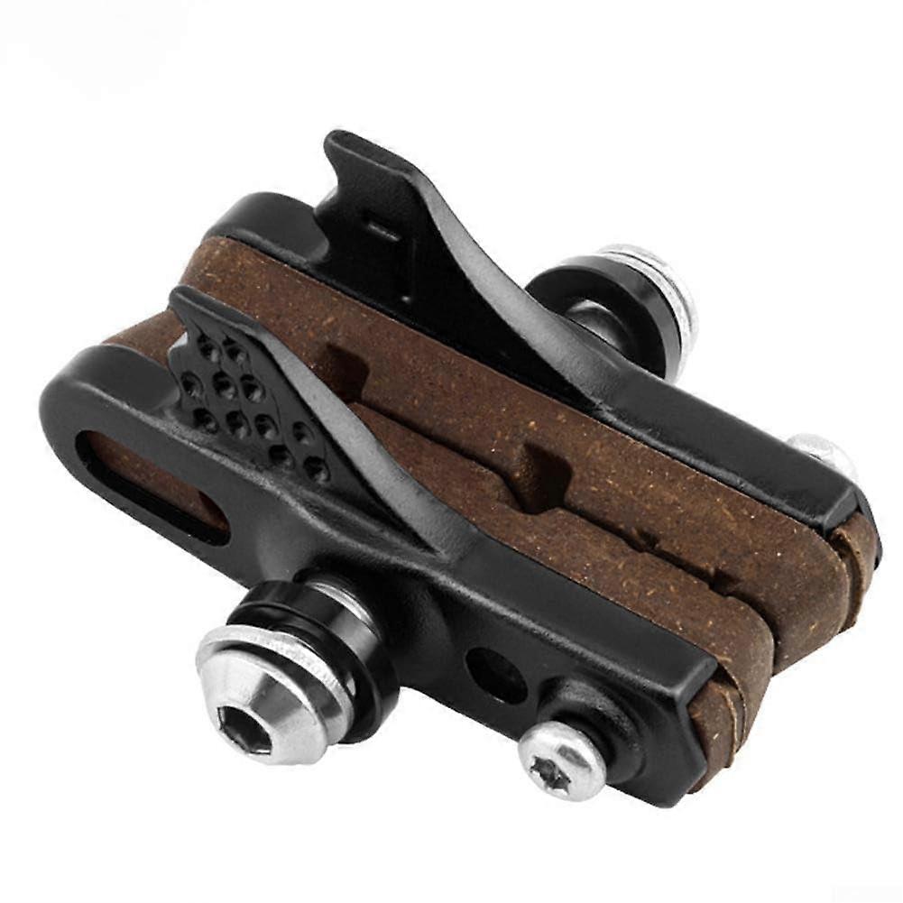 Wear Resistant Bicycle Brake Blocks for Carbon Fiber Replaceable C Clamp Brake System (brown)