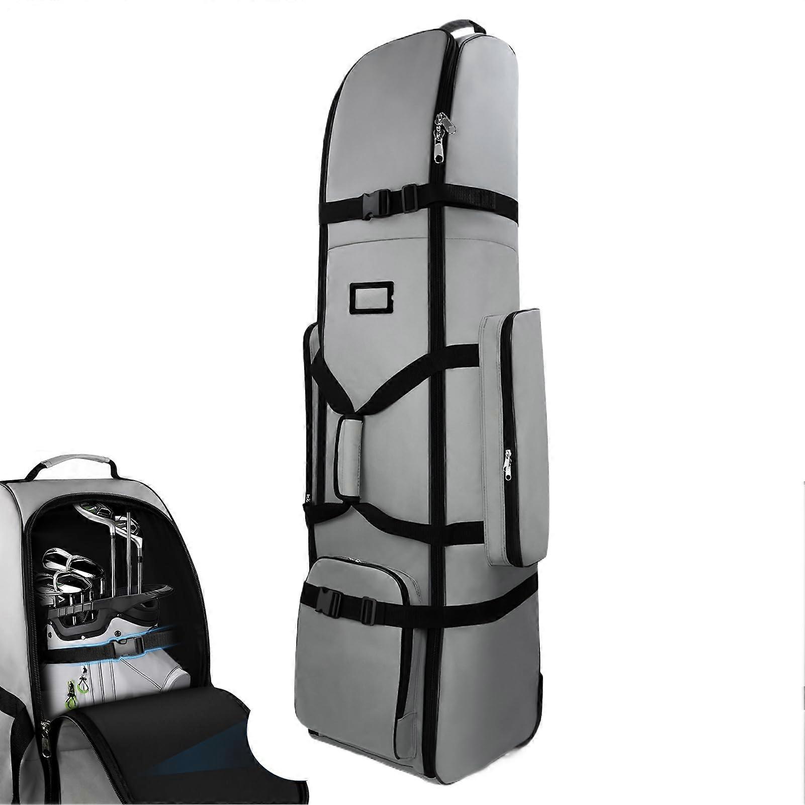 Golf Bag Travel Case,Heavy Duty Golf Club Storage with Wheels Outdoor Accessories Waterproof Storage Case for Coworkers Lovers Friends Grey