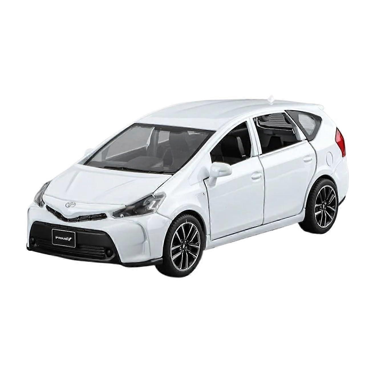 Die-Cast 1:32 Toyota Prius Alloy Model Car, White, Display Ornament, Collectible 1:32 Scale