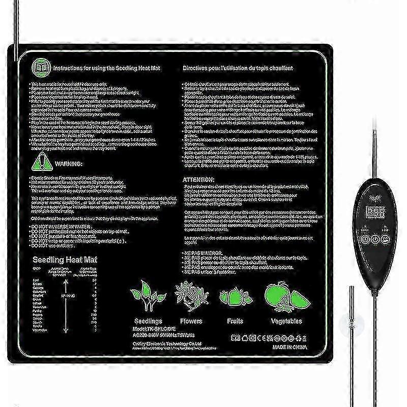 Plant Heat Mat With Thermostat Controller Waterproof Adjustable Greenhouse Heaters For 50.8 50.8 Cm WG