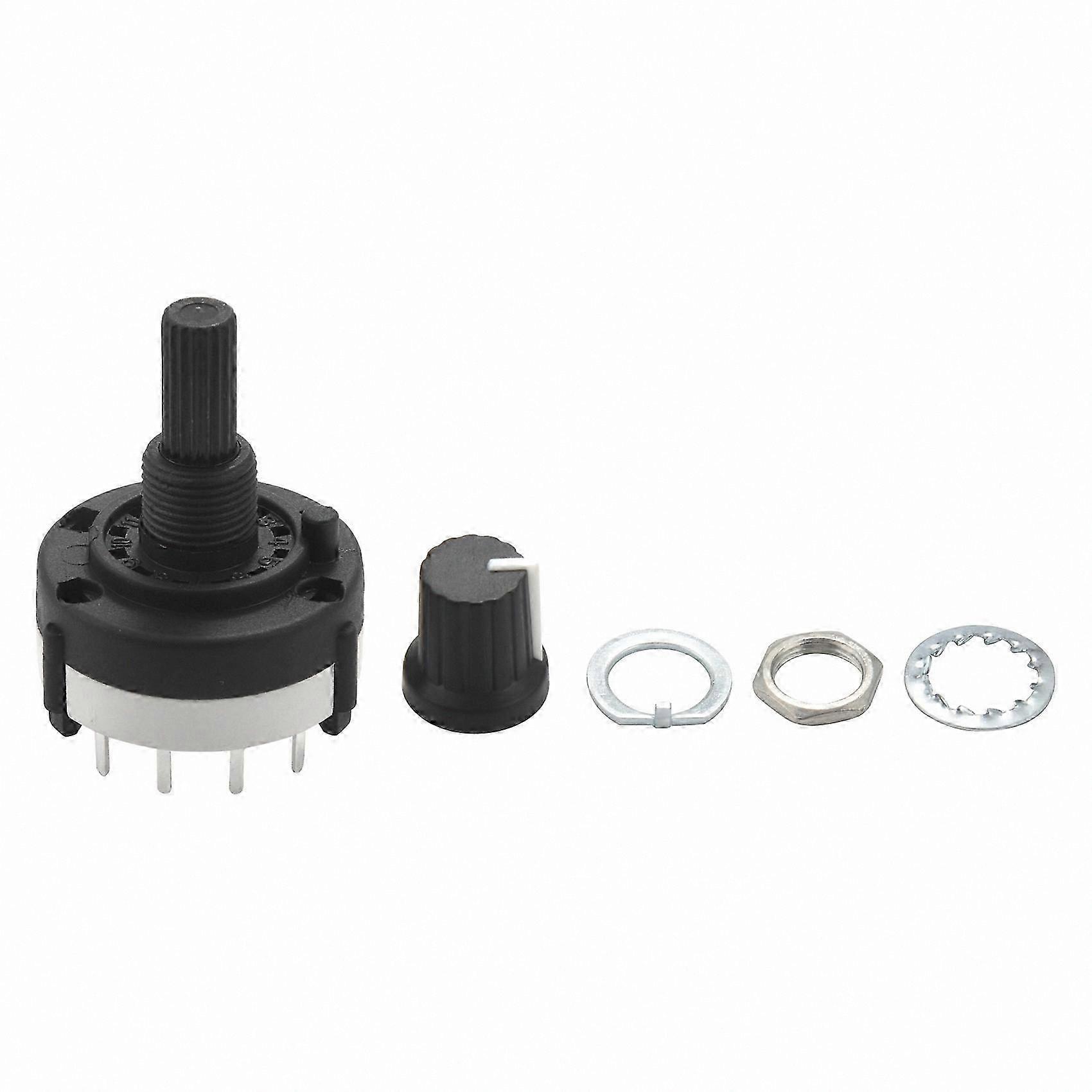 3-Pole 4-Position Rotary Band Selector Switch with Knob