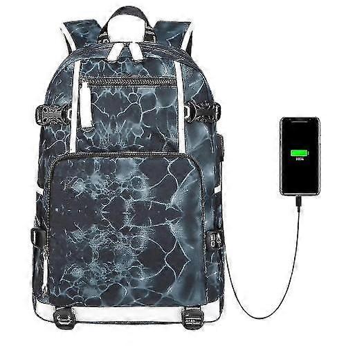 Printed Oxford Computer Bag Waterproof Travel Backpack