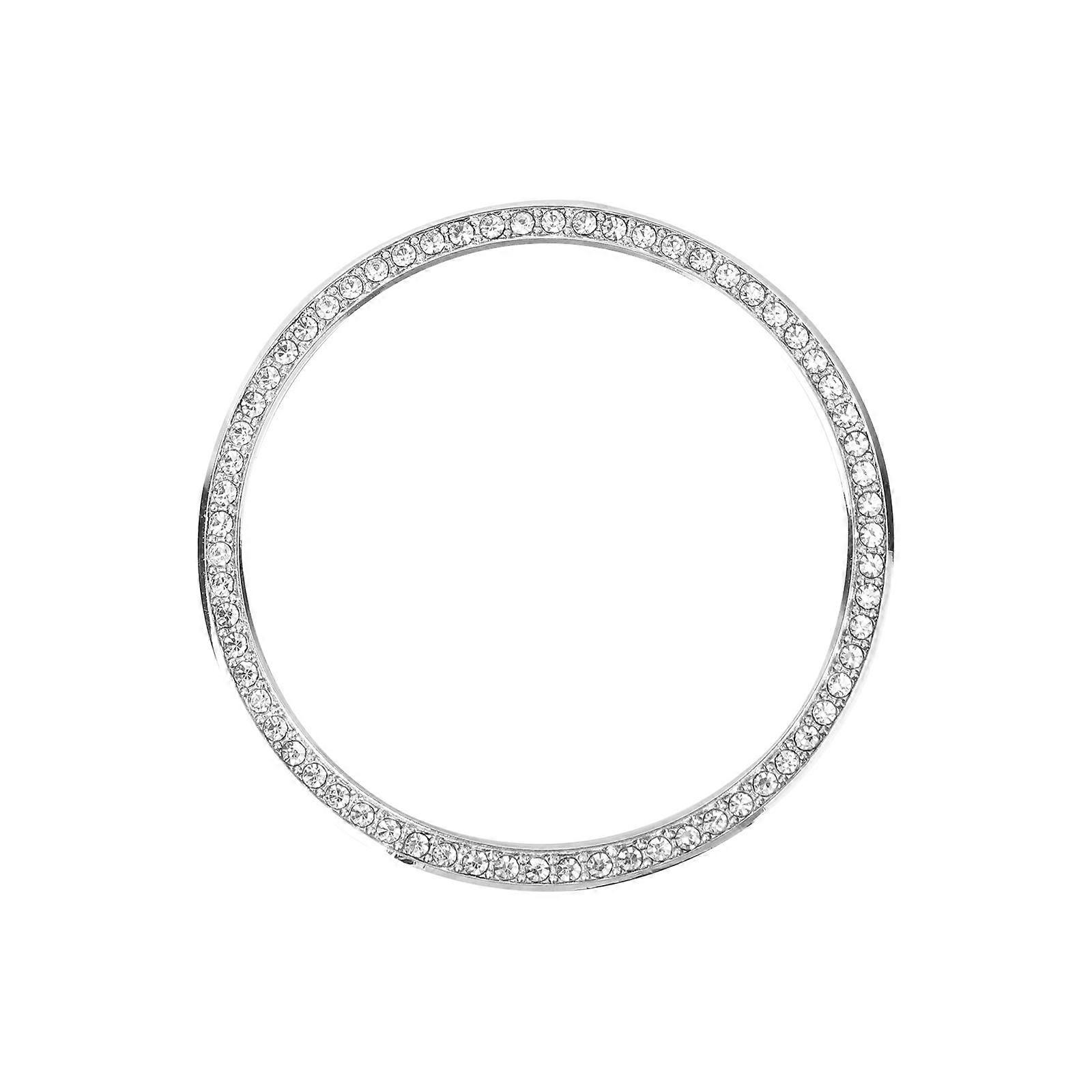 Diamond-mounted Bezel Ring Bezel Loop Cover Anti Scratch Collision Protector Compatible for Galaxy Watch (42mm, Silver)